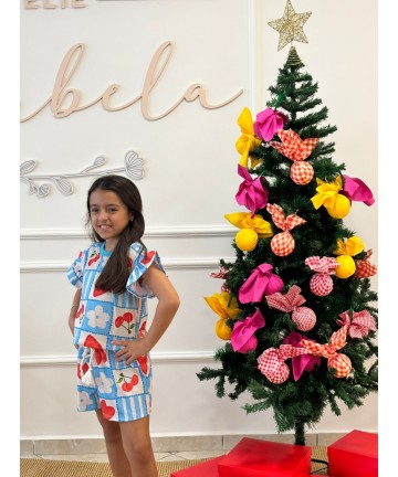 CONJUNTO CEREJA AZUL